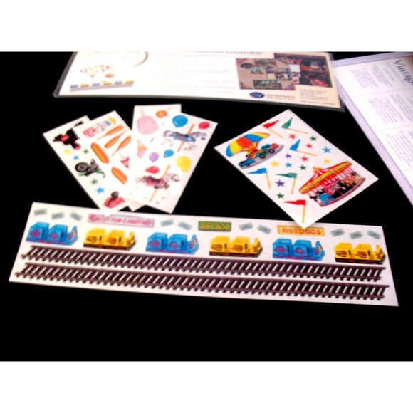 Amusement Park Stickers, Carta Bela FARMHOUSE SUMMER SCRAPBOOKING KIT, - Picture 1 of 9